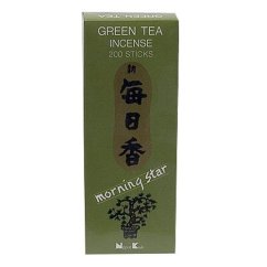 Japonské vonné tyčinky Morning Star Green Tea 200 ks