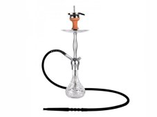 Vodní dýmka Aladin Alux Admiral Silver 50 cm Clear