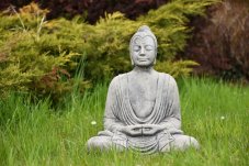 Zahradní betonová dekorace - Buddha meditující - Dhyana Mudra