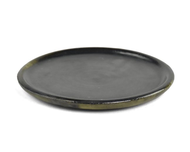 Keramický metalický podtácek pod kalabasu - tmavý