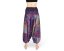 Harémové kalhoty aladin NATSU, multicolor patchwork, růžová, bez šňůrky, tmavý pas