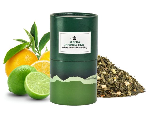 Zelený aromatizovaný čaj Oriental Sencha Japanese Lime - 70 g dóza