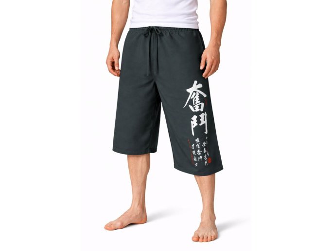 Kalhoty Nippon krátké, bavlna, šedá, boj, vel. XL
