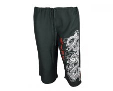 Kalhoty Nippon krátké, bavlna, šedá, drak, vel. XL