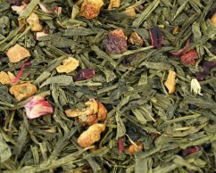 Zelený aromatizovaný čaj China Sencha Ovocná zahrada