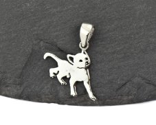 Stříbrný přívěsek Kocourek