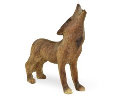 Dřevěná soška Vlk 20 cm - varianta B