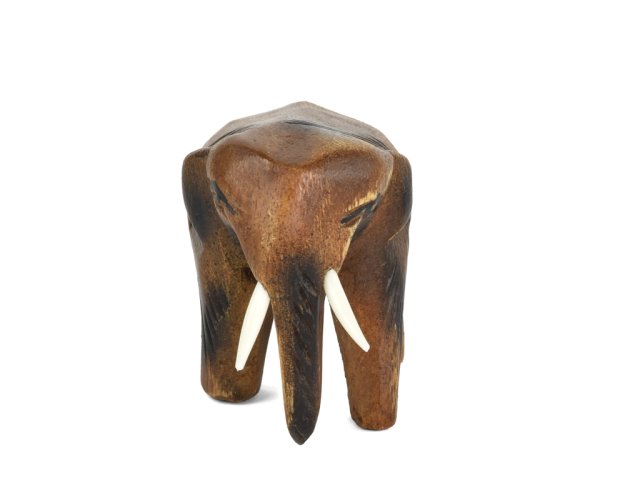 Dřevěná soška Slon dlouhověkosti 6 cm