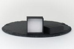 Dárková krabička černá 4,5 x 4,5 x 3 cm