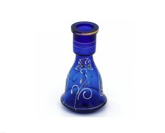 Váza Top Mark průměr 3 cm modrá malovaná