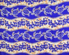 Sarong - Pareo REN, želva, královská modř, II. jakost