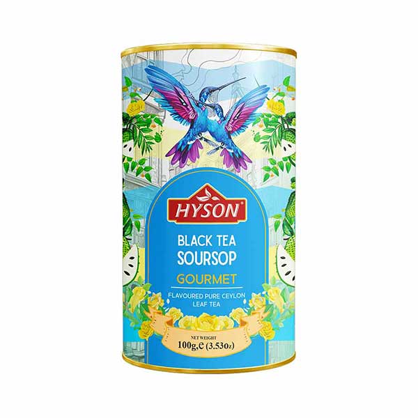 Černý aromatizovaný čaj Hyson Black OPA Soursop – 100 g Černý aromatizovaný čaj Hyson Black OPA Soursop – 100 g