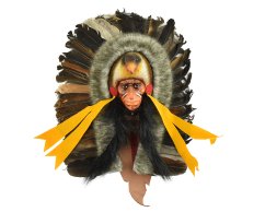 Závěsná dekorace Indiánský náčelník 25 cm - var. P
