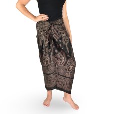 Sarong - Pareo BUN, zahrada, hnědý, II. jakost