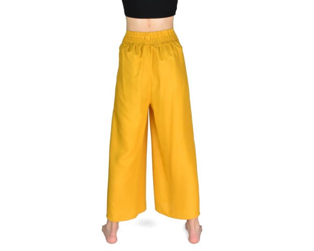 Kalhoty jóga open NUTCHA, žluté