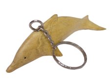 Klíčenka dřevo, světlý delfín