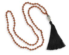 Japa Mala Rudraksha Buddha - černá