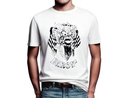 Pánské triko Barong drak, krémové, M