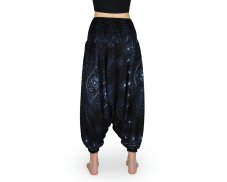 Harémové kalhoty aladin NATSU, oko, černá, plamínky pas