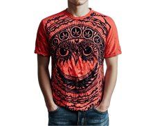 Tričko bavlna SURE, potisk Sova, malinové, vel. L