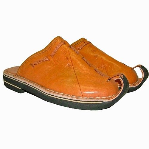 Pantofle Tarudant oranžové 37,5