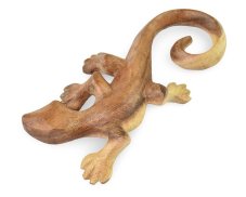 Dřevěná dekorace Ještěrka - 20 cm - var. F