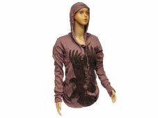 Tričko dlouhý rukáv SURE, orel, hnědé