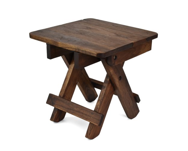 Skládací dřevěná stolička Fold Dark tmavá širší 30 cm
