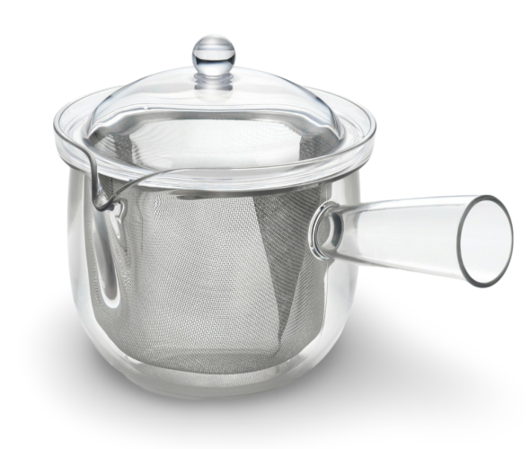 Japonská plastová Kyusu konvice průhledná 480 ml