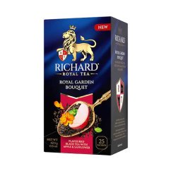 Černý aromatizovaný čaj Richard Royal Garden Bouquet (25 sáčků) 42,5 g