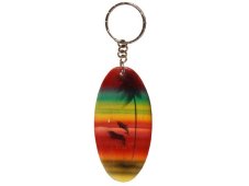 Klíčenka dřevo, Hawai kulatý surf rasta s palmou