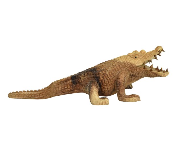 Dřevěná soška Krokodýl 12 cm - var. A