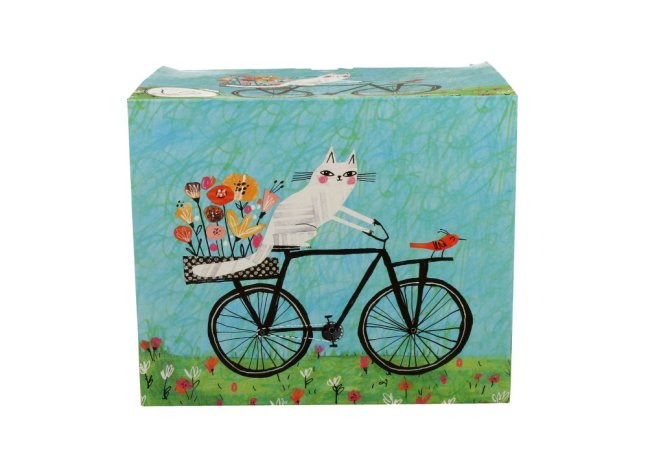 Hrnek XXL Kočka na kole 1000 ml