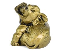 Figurka Slon pozlacený B