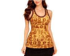 Tílko WEED, Bob Marley, žluté