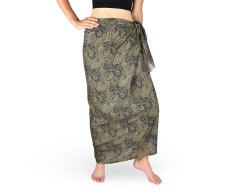 Sarong - Pareo REN, Buta, černo - zlatá, II. jakost