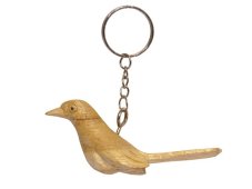 Klíčenka dřevo, světlý ptáček