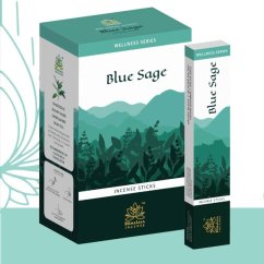 Indické vonné tyčinky Himalaya - Wellness Series - Blue Sage 15ks