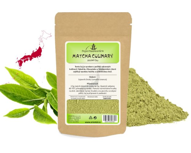 Práškový zelený čaj Japan Matcha Culinary - Gramáž čaje: 500 g