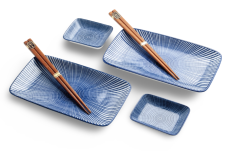 Čínský porcelánový set na sushi Tokusa 4 ks
