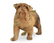 Dřevěná soška Bulldog 18 cm - varianta A
