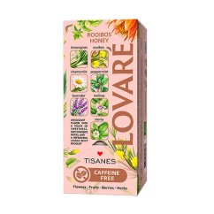 Bylinný čaj Lovaré Rooibos Honey (24 sáčků) 43,2 g