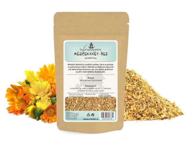 Bylinný čaj Měsíček květ - řez (Calendulae)