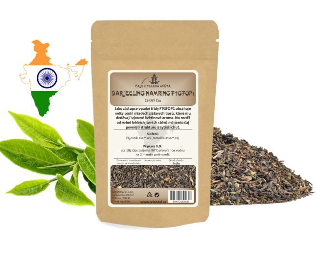 Černý čaj India Darjeeling Namring FTGFOP1