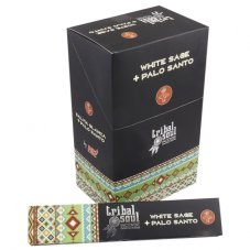 Indické vonné tyčinky Tribal Bílá Šalvěj a Palo Santo 15 g