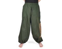 Kalhoty jóga KIET, Hamsa, zelené