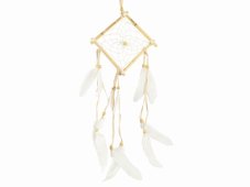 Lapač snů  hranatý 12 cm Natural