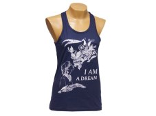 Dámské tílko I AM A DREAM, bavlna, tmavě modré