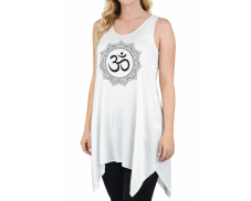 Dámský dlouhý top YOGESA, krémová, ÓM