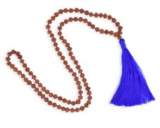 Japa Mala Rudraksha - modrá